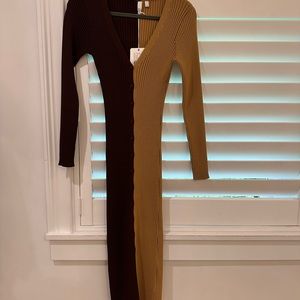 (Staud Lookalike) Elan Knit Midi Dress